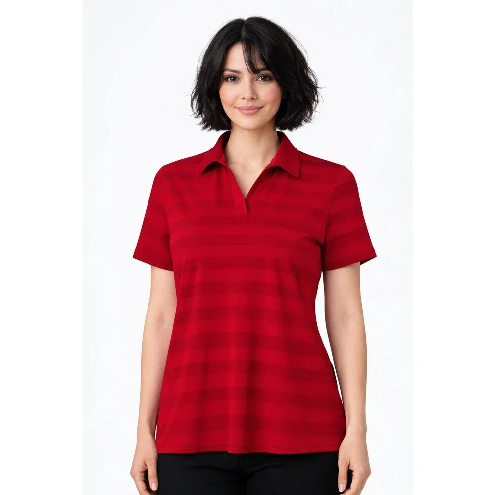 NWT Antigua Women's Tunnel Polo Sz XL Red MSRP $62 New Excellent A600 Golf - Picture 1 of 5